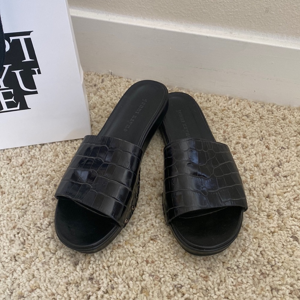 Jenni Kayne Slide Sandals studded flat Sz 38.5